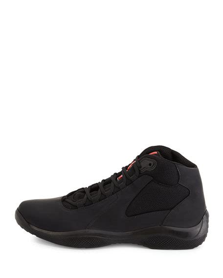 prada punta ala uk|Prada Men's Punta Ala High Top Sneaker, Black (Nero) 4T2964 .